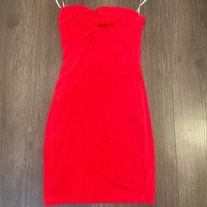 Princess Polly Bodycon Cherrygirl Y2K Strapless Dress